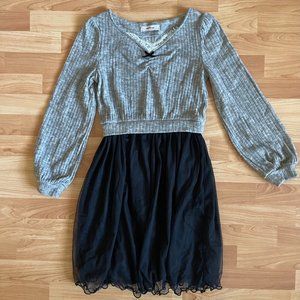 Sweater Mid-Length Dress - Small